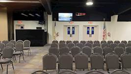 Auditorium - Rows Back Wall Screen